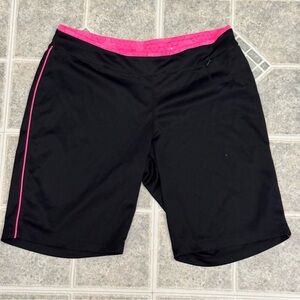 BCG Women's Athletic Shorts in Black and Pink